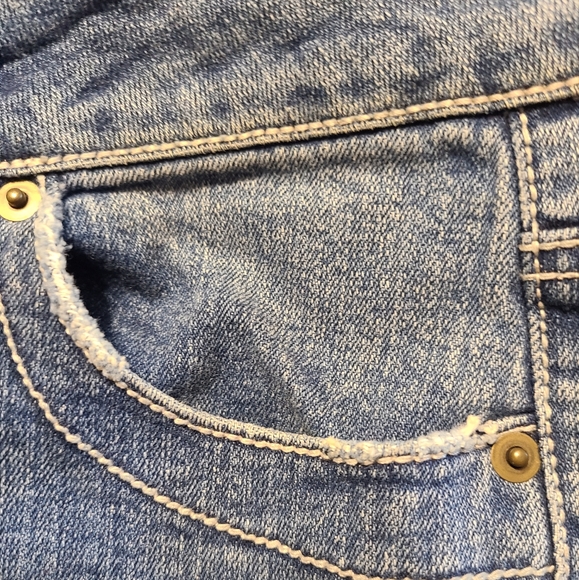 Bisou Bisou size 8 rhinestone bling blue jeans - Picture 14 of 16